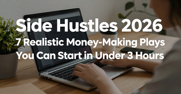 Side Hustles 2026: 7 Realistic Money-Making Plays You Can Start in Under 3 Hours